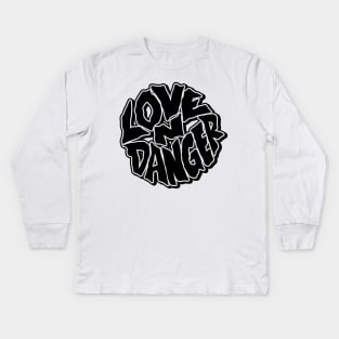 ALL BLACK LND LOGO Kids Long Sleeve T-Shirt